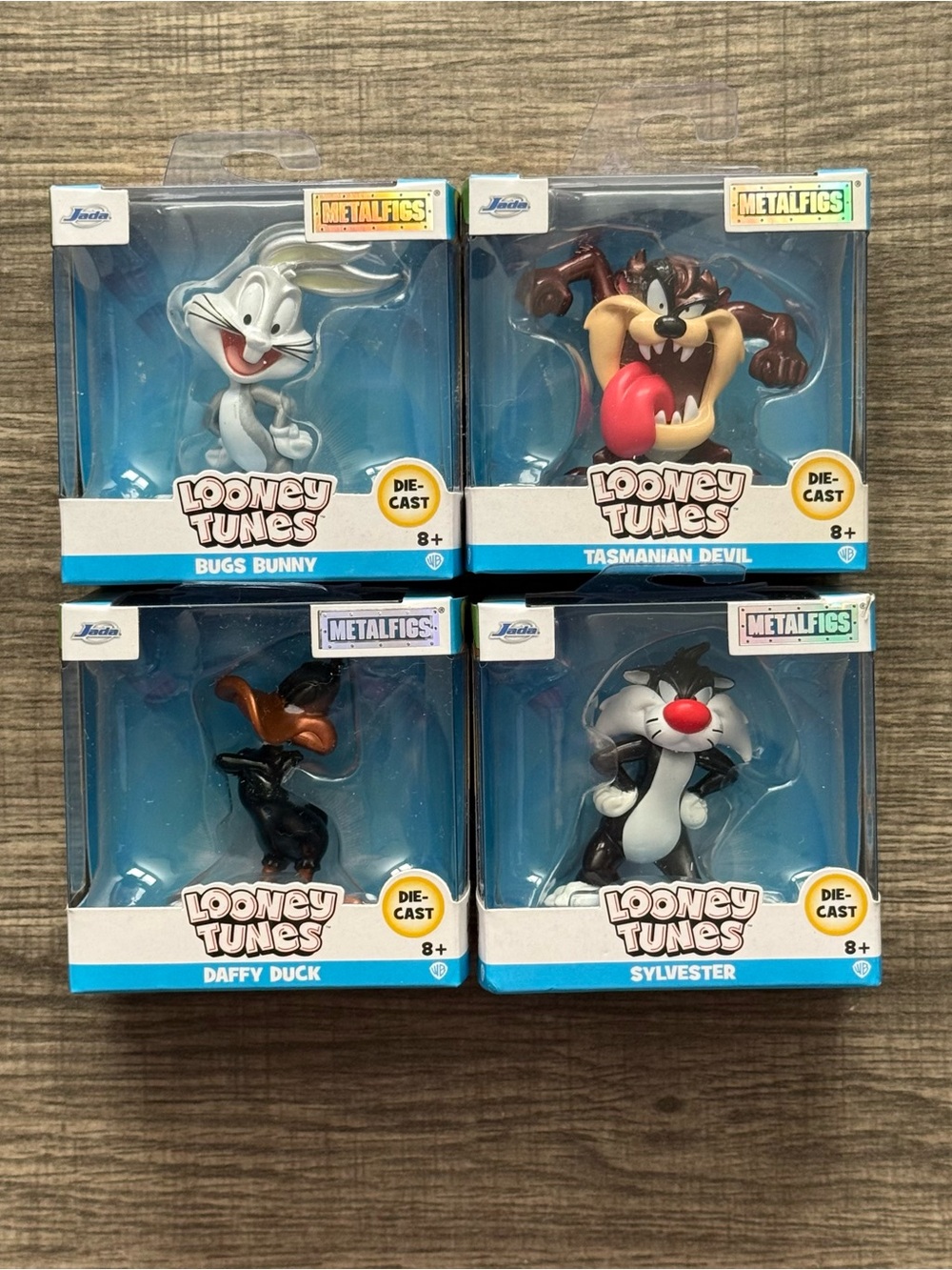 Looney Tunes Complete Set Jada Metalfigs Sylvester, Tasmanian,Bugs,Daffy Nib,HTF